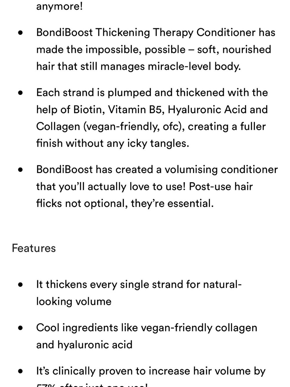 NEW Bondi Boost Thickening Therapy Conditioner - White - Picture 6 of 6
